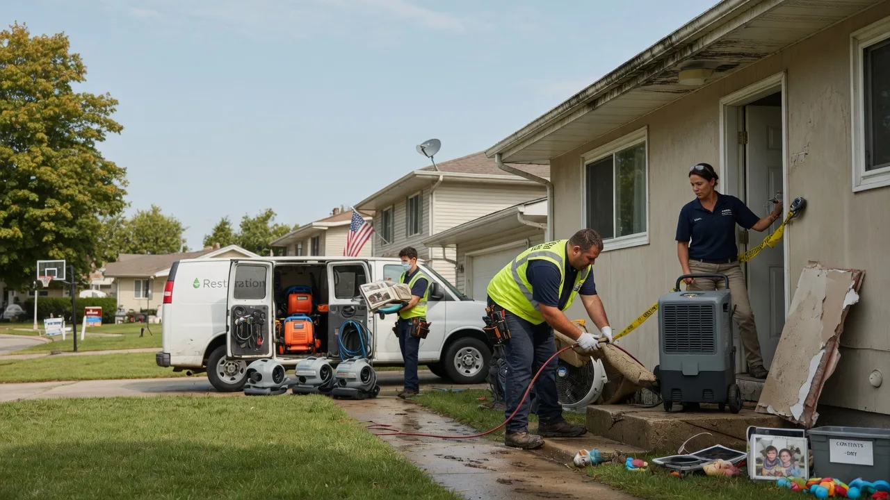 Water Damage Restoration in Papineau, IL near me